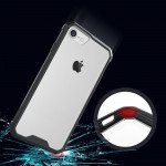 Wholesale iPhone 7 Air Hybrid Clear Case (Black)